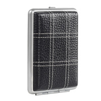EA180Luxury-Petits étuis vides vintage décontractés et personnalisés-Étui à cigarettes super fin en métal et cuir véritable étanche pour hommes