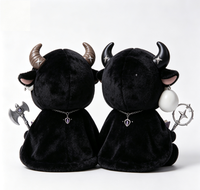 Figurines Magiques Jumelles du Zodiaque Gemini Personnalisées OEM en PVC et ABS avec Cape en Peluche Douce et Moelleuse, Boîte Mystère Constellation, Jouet Artistique