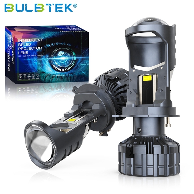 BULBTEK AM13 Bi LED Projector Lens 300W 30000 LM Auto LED Light H4 9003 HB2 Car Headlights Replacement 12v 24v Biled Light