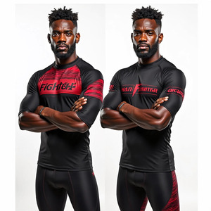 MMA BJJ Rash Guard para entrenamiento de rendimiento Diseño personalizado con estiramiento sublimado Manga completa y corta para <span class=keywords><strong>boxeo</strong></span> <span class=keywords><strong>Muay</strong></span> <span class=keywords><strong>Thai</strong></span> - Product Image 5