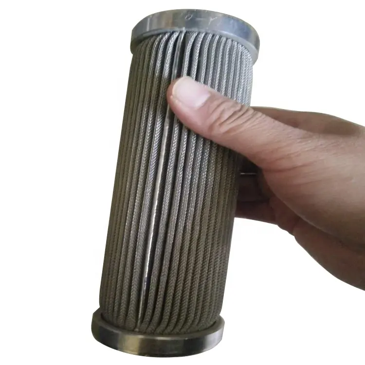Fabricante personalizado 304316 filtro de fio de aço inoxidável, vela dobrável micron, elemento de filtro