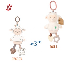 Commercio all'ingrosso della fabbrica culla appesa sonaglio letto campana pendente del bambino cartone animato dente di pecora colla dente sonaglio giocattolo - Product Image 1