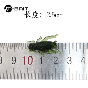 50 unids/bolsa al por mayor de agua dulce mar pesca insectos <span class=keywords><strong>Cricket</strong></span> señuelo cebo suave 2,1 cm 0,7g pesca biónico suave insecto cebo - Product Image 2