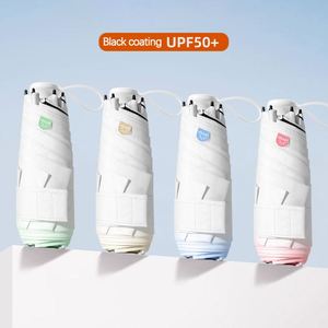 Nouveau parapluie miniature anti-UV à cinq plis avec poignée dissimulée et logo personnalisé - Product Image 3