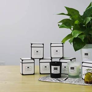 Velas perfumadas de cera de lujo en frasco de vidrio, velas aromáticas personalizadas, mechas de algodón para aromaterapia, el más vendido, para Baño - Product Image 4