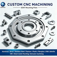 Plaque de montage EOAT en alliage d'aluminium 6063-T6 légère OEM, bride de couplage rectifiée avec précision pour lignes d'assemblage robotisées automatisées