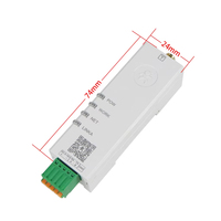 Mini Din Rail 4G LTE Cellular modem RS485 RS232 TTL ke Cat1 Port Industrial DTU tertanam Dual-Core Cortex-A5 USR-DR154/152/150