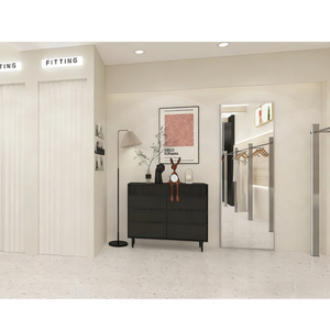 Стеллаж для демонстрации одежды напрямую от производителя, металлическая вешалка для магазина одежды, настенная витрина для розничной торговли, стенд для демонстрации одежды - Product Image 4