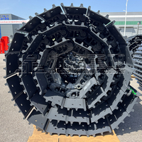 Ensemble de maillons de chenilles pour mini-excavatrice, ensemble de chenilles, groupe de chenilles, pièces de train de roulement, ensemble de chenilles en acier pour R60 R55 EX55