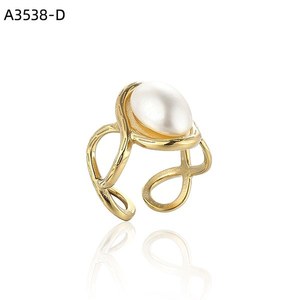 Anillo de Moda con PERLAS A3538 para Mujer, Joyería de Alta Calidad - Product Image 2