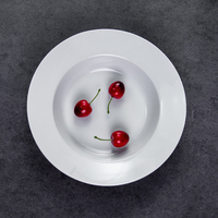 Assiettes plates rondes blanches en céramique PITO pour restaurant, vaisselle, ensembles de vaisselle, assiettes en porcelaine blanche
