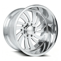 Jantes forgées sur mesure SL 20 22 24 26 28 30 pouces 8x6.5 8x180 à déport profond concave polies en alliage super simple pour F150 GMC