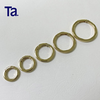 Aksesoris Perlengkapan Tas & Gantungan Kunci: Ring Logam Terbuka Pipih TANAI 16-38mm, Buckle Snap