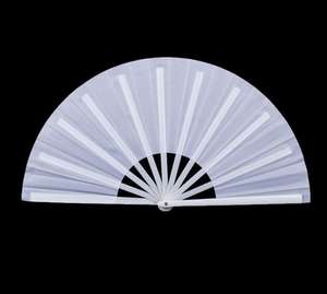 Éventail promotionnel grand format 33 cm, style art populaire, peint à la main, en plastique, pour la promotion d'entreprise et de fêtes, souvenir et cadeau promotionnel - Product Image 2