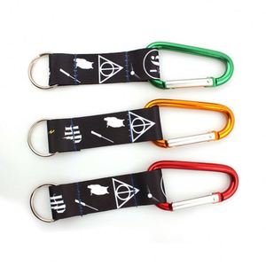 <b>Polyester</b> Carabiner Tool Short Keychain Holder <b>Lanyard</b> With Logo Custom - Product Image 4