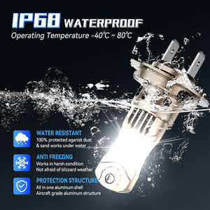 H7 phare LED 80W 10000LM 6500K ampoule pour voiture plug-and-play de taille 1:1 plus fort Canbus Mondeo IX35 Forester Elantra <span class=keywords><strong>VW</strong></span> - Product Image 4