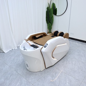 Silla reclinable moderna para <span class=keywords><strong>peluquería</strong></span>, cama eléctrica de cerámica para champú, terapia de agua, masaje, champú para <span class=keywords><strong>peluquería</strong></span>, silla, cabeza, cama de Spa - Product Image 5