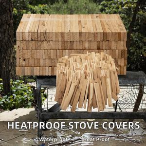 Hengyu HY806 Housses de protection non collantes pour brûleurs de poêles à bois et cuisinières à gaz, imperméables, anti-poussière, faciles à nettoyer pour grillades en extérieur - Product Image 2