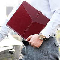 Porte-anneau personnalisé en cuir, portefeuille Business, pour présentation, Interview et conférence, porte-documents