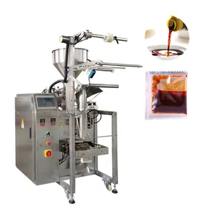Wholesale 3 sides sealing hot chilli paste pepper sauce sachet packaging machine price