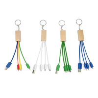 Câble de chargement de téléphone porte-clés en gros d'usine logo personnalisé 3 en 1 câble multi Usb câble de données