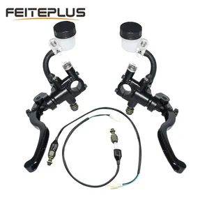 Universal 7/8" 22mm Front Left Right Motorcycle Cable Hydraulic Brake Pump Master Cylinder Disc Brake Lever For Kawasaki