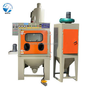 Machine de sablage à plateau tournant automatique séparateur cyclone dépoussiéreur haute productivité brunissage nettoyeur haute pression - Product Image 1