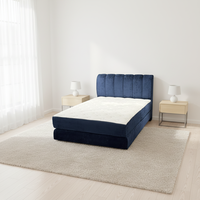 Mulunka King-Size Verstellbares Komprimiertes Modernes Bettset Umweltfreundlicher Stoff Weicher Hochdichter Reiner Schwamm Platzsparendes Modulares Design