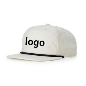 Gorra trucker Richardson 256 unisex de verano con parche tejido personalizado, sin estructura, de 5 paneles, con cierre snapback y cuerda. - Product Image 3