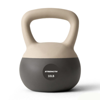 Kettlebell souple, écologique et durable, rempli de sable, silencieux, en PVC, avec poignée large, sûr, 10-35LB, pour la musculation à domicile