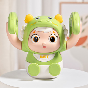 Juguete eléctrico de plástico duradero para entrenamiento de bebés, <span class=keywords><strong>Robot</strong></span> de Educación Temprana de dragón rodante para práctica de cabeza, regalo para aprender a gatear - Product Image 3