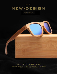 Gafas de Sol con Marco de Madera, Retro, Cuadradas, Polarizadas, UV400, Unisex, de Bambú, Modernas - Product Image 4