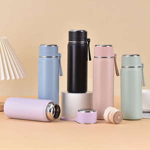 Vaso Térmico Portátil de Acero Inoxidable con Aislamiento al Vacío, Antiderrames, con Asa y Diseño de Bala, para Adultos - Product Image 1