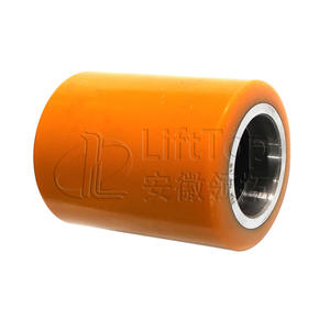 ล้อโพลียูรีเทนแบบยกได้สำหรับอะไหล่รถยก ลูกปืนรูกลม ทนทานต่อการสึกหรอ ล้อสีเหลือง ล้อที่มีพื้นผิวแข็งแรง - Product Image 1