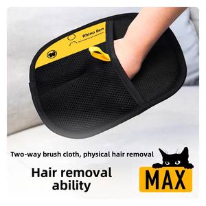 Spazzola a due vie per animali domestici guanti elettrostatici per capelli in plastica pettine per capelli appiccicosi per cani e gatti - Product Image 4