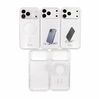 Coque de protection transparente antichoc en TPU pour iPhone 17 Pro Max