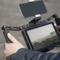 Vente flash : Cage pour appareil photo en alliage d'aluminium pour téléphone portable, accessoires de photographie, noir, charge maximale de 5 kg, plaque de montage rapide 1/4