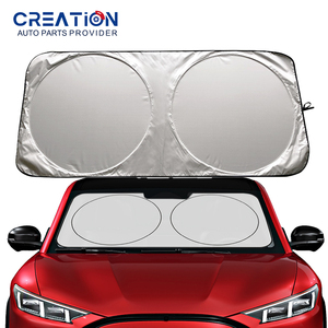 Parasoles de coche personalizados plegable bloqueo UV 170T 180T 190T tela negra protector de parabrisas delantero de coche camiones <span class=keywords><strong>Tesla</strong></span> <span class=keywords><strong>Model3</strong></span> - Product Image 3