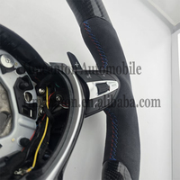 Volant de voiture en microsuède LED en fibre de carbone personnalisé en usine pour BMW Série 3 Série 5 F10 F20 F30 F90 F01 F02