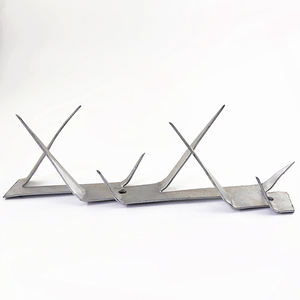 Puntas de alambre de acero galvanizado para maquinilla de afeitar antiescalada, puntas de pared antiescalada de seguridad para paneles de vallas y tapas de pared - Product Image 6