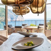 Ensemble de table et chaises de jardin en teck naturel tressé avec ruban d'oléfine, mobilier de patio en bois dur de qualité supérieure