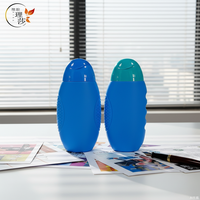 Bouteilles de conditionneur HDPE de marque RISA, couleur personnalisée, bouchon plat anti-enfants, sérigraphiées, pour shampoing, soins de la peau, sérum, lotion, cheveux