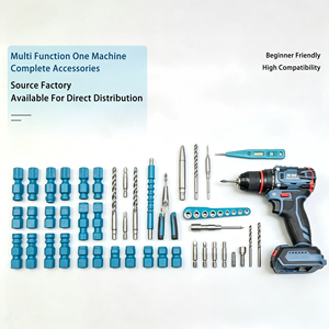 Long Service Life High Value Electric Drill 122PCS Combination <b>Set</b> 21V Brushless Lithium Motor Electric Power Drill ODM/OEM - Product Image 3
