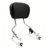 Respaldo de pasajero desmontable de hierro con cojín para motocicletas Touring Street Glide Road King 2009-2025
