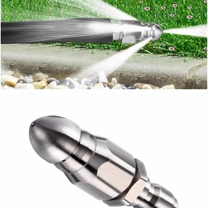 Stim High Pressure Cleaner Nozzle Stainless Steel 1/4 Quick Release Six Way Drain Cleaning - Product Image 4