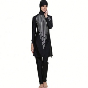 YSMARKET Costumi da Bagno Etnici Stampati per Donne, Abbigliamento Islamico Musulmano a Copertura Totale, Costumi da Spiaggia per il Medio Oriente - Product Image 6