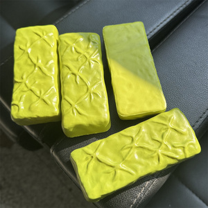 Chocolate relleno de matcha con forma rectangular, accesorios de sonido ASMR, juguetes divertidos para videos, bola verde suave, pegajosa y saltarina para manualidades DIY - Product Image 6