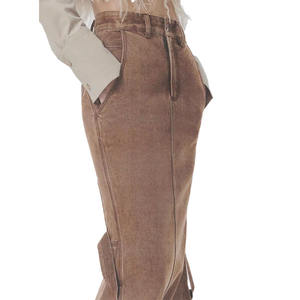 Robe en jean vintage pour femme avec ourlet sirène, jupe longue et poches, respirante, antistatique, style décontracté pour la saison d'automne - Product Image 5