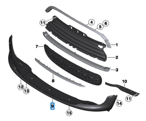 51117248788 ไพรเมอร์กันชนหน้าสําหรับ <span class=keywords><strong>Mini</strong></span> Cooper R55 R56 - Product Image 5