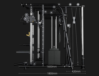 Équipement d'entraînement complet pour la remise en forme, appareil multifonctionnel pour la musculation, équipement de salle de sport, machine Smith
